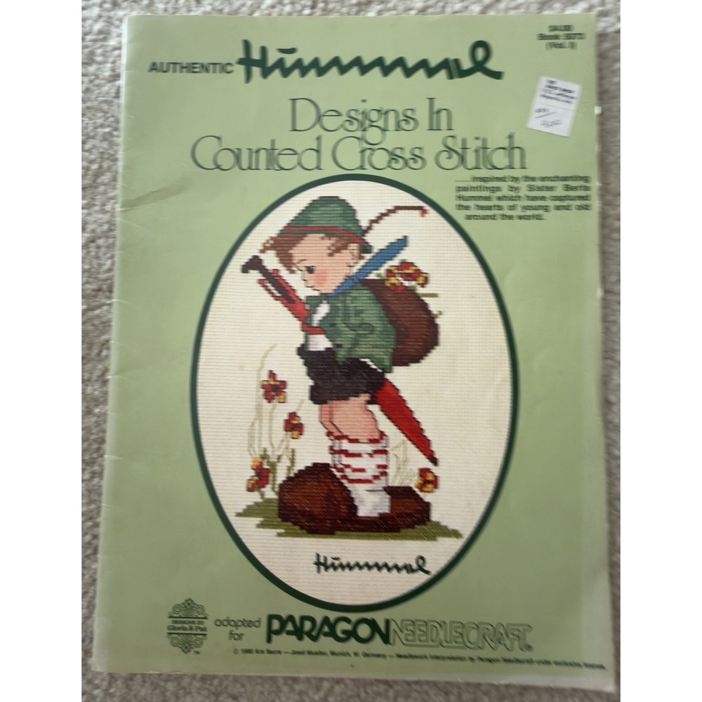Vintage 1980 Hummel Counted Cross Stitch Pattern Book 5073 Vol 1 Paragon